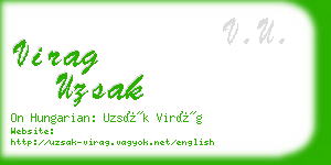 virag uzsak business card